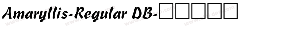 Amaryllis-Regular DB字体转换